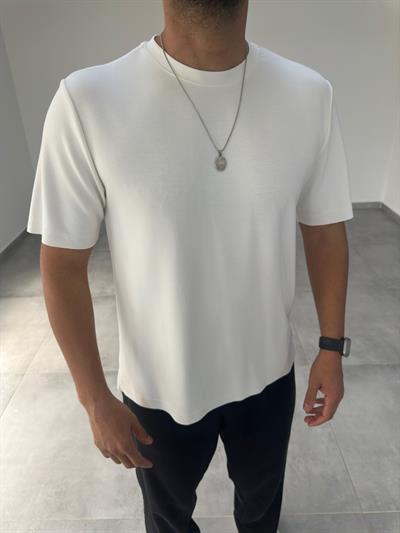 Beyaz Renk Oysho Kumaş Basic T-shirt
