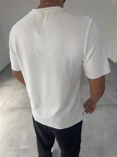 Beyaz Renk Oysho Kumaş Basic T-shirt