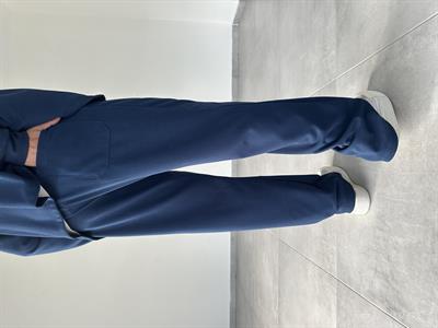 Lacivert Renk Ottoman Kumaş Rahat Kesim Baggy Pantolon