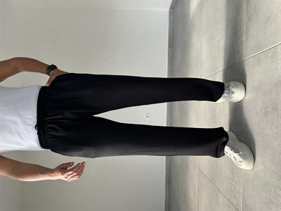 Siyah Renk Modal Kumaş Basic Baggy Pantolon