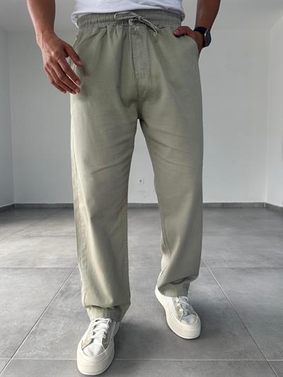 Comfort Fit Haki Yeşil Baggy Pantolon