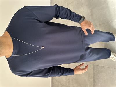 Lacivert Renk Oys Kumaş Oversize Kesim Sweatshirt