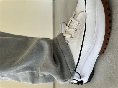 Gri Renk Yıkamalı Kumaş Paça Kısmı Stoperli Baggy Eşofman