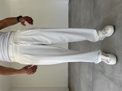 Beyaz Renk Basic Baggy Kumaş Pantolon