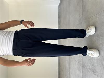 Lacivert Renk Basic Baggy Kumaş Pantolon