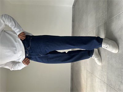 Vintage Model Basic Baggy Kot Pantolon