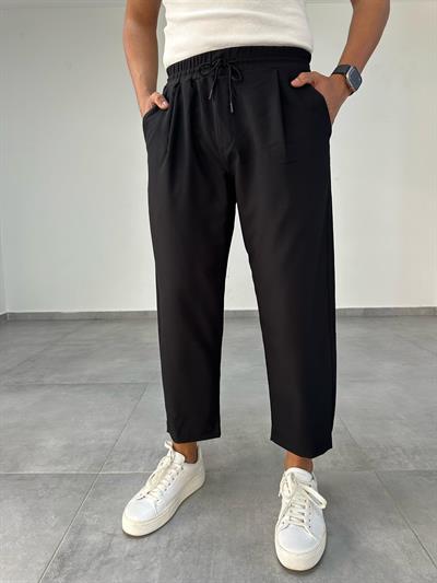 Siyah İtalyan Kesim Jogger Pantolon