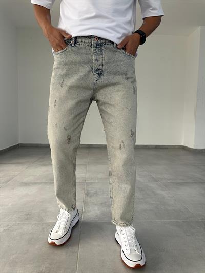Asit Yıkama Ve Eskitme Detaylı Boyfriend Jean