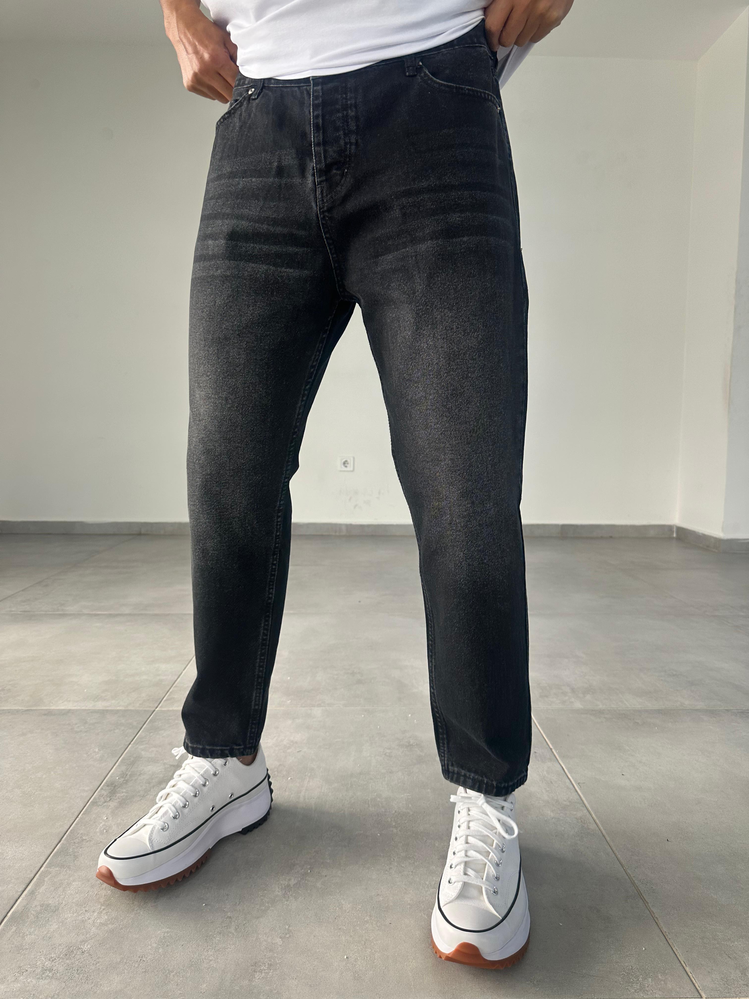 Taşlamalı Efektli Boyfriend Jean