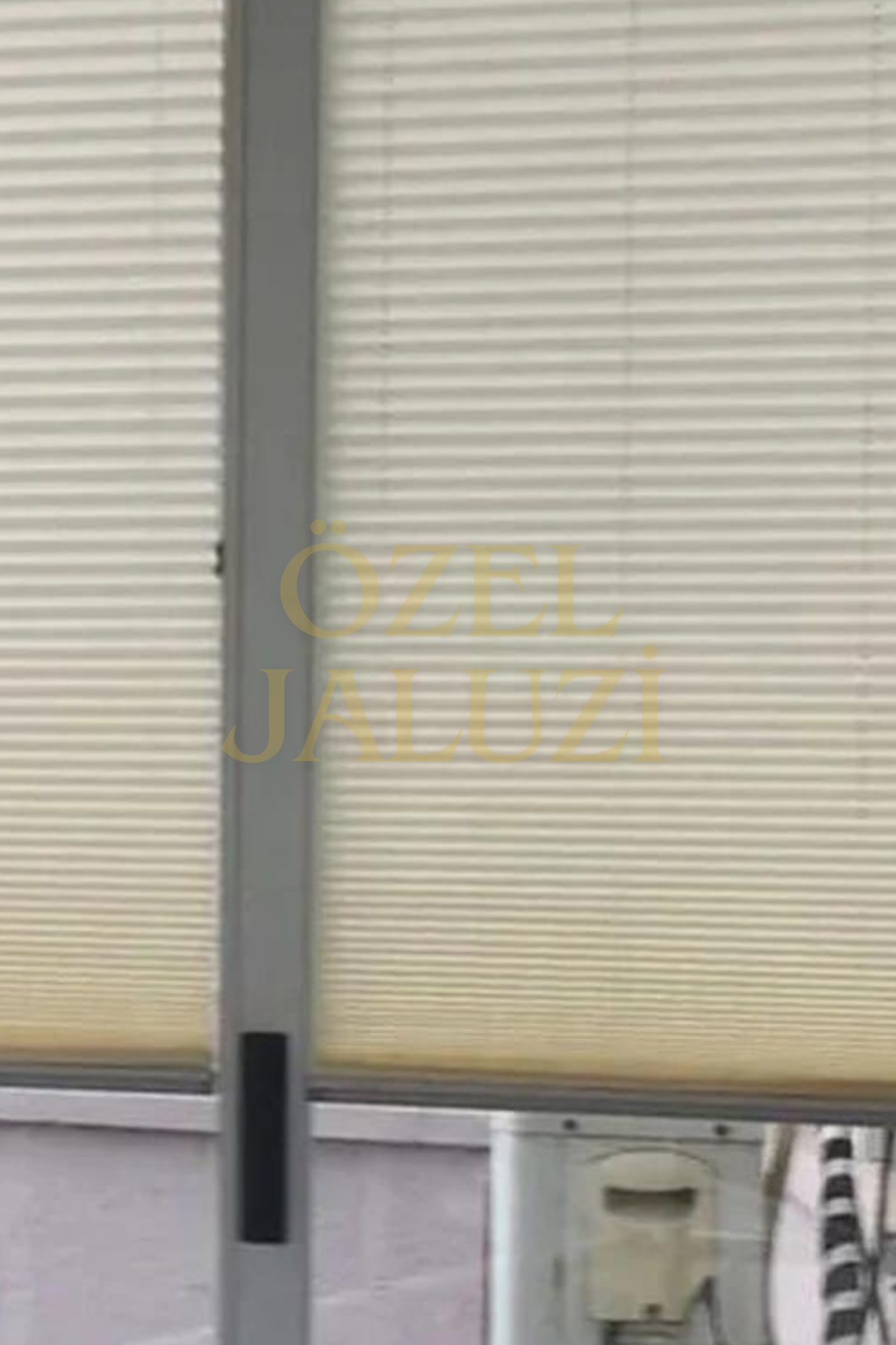 Krem Plise Dekor Plise Perde Cam Balkon Perdesi