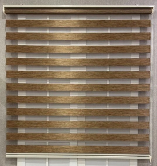 KAHVERENGİ Bambu Zebra Perde