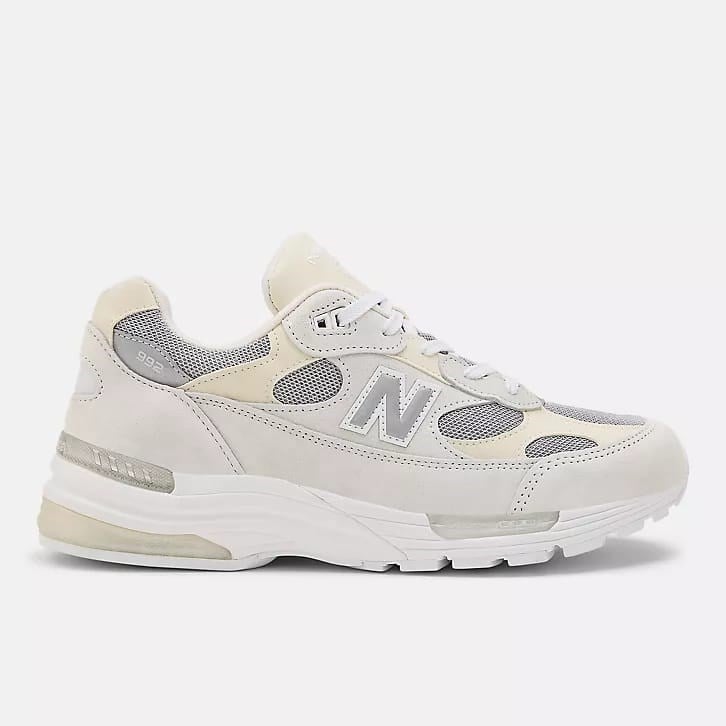 New Balance 992 Core White  With Silver Metalic