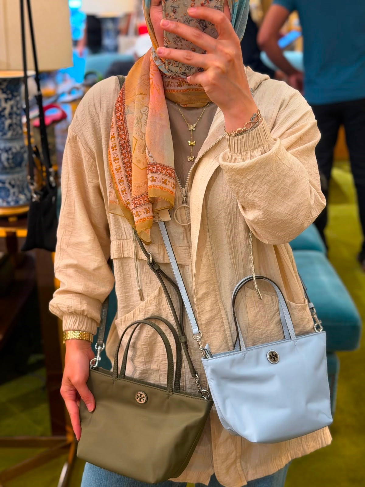Tory Burch Paraşüt Kumaş Çanta