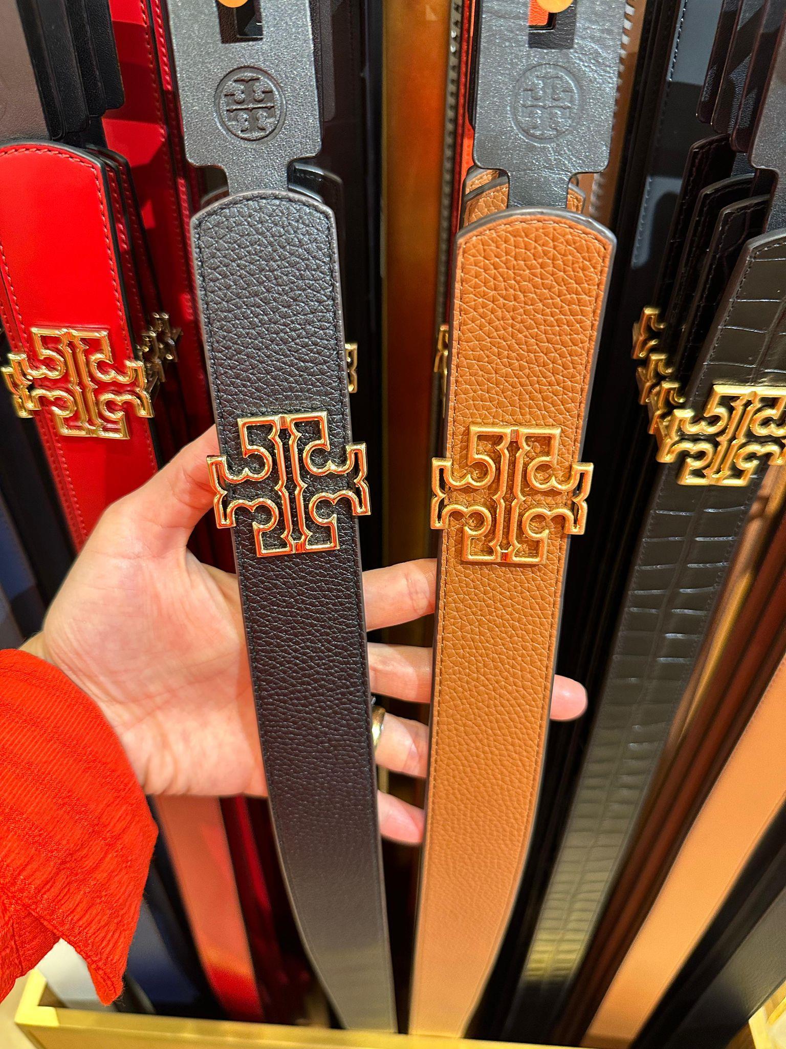 Tory Burch Çift Yönlü Kalın Kemer