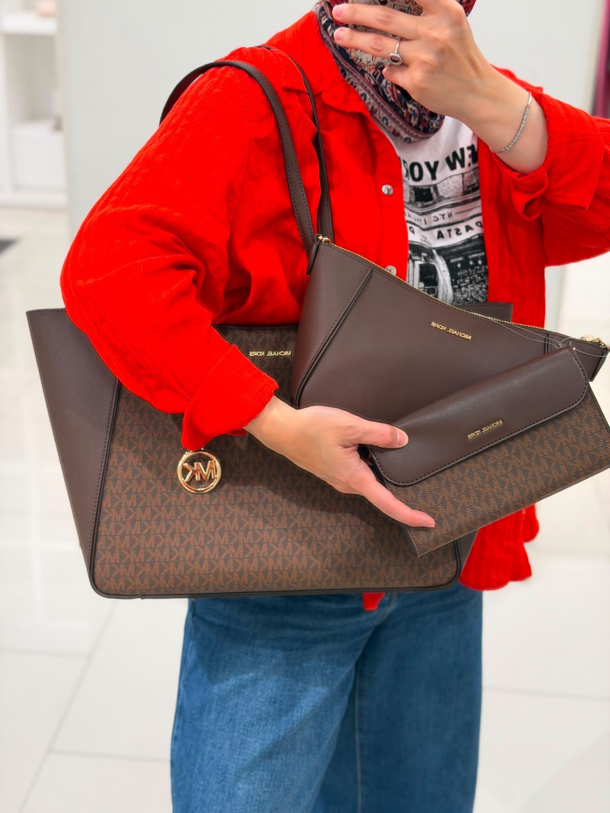 Micheal Kors 3 ın 1 Çanta