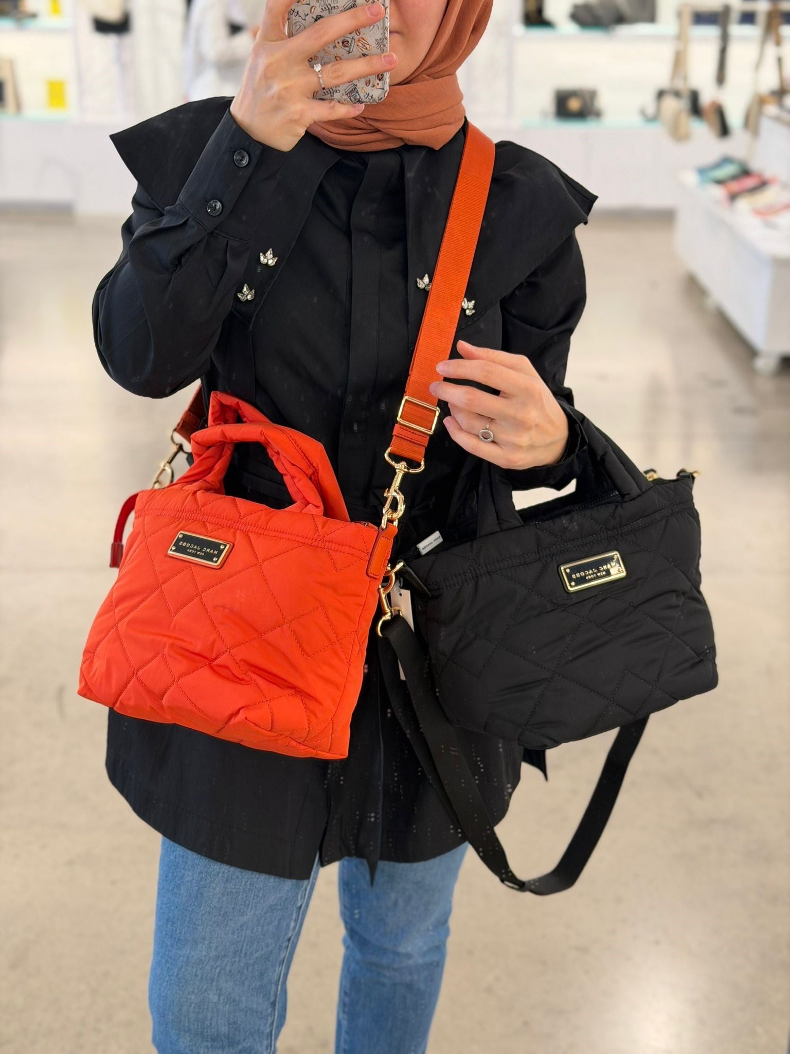 Marc Jacobs Paraşüt Kumaş Kalın Askılı Çanta
