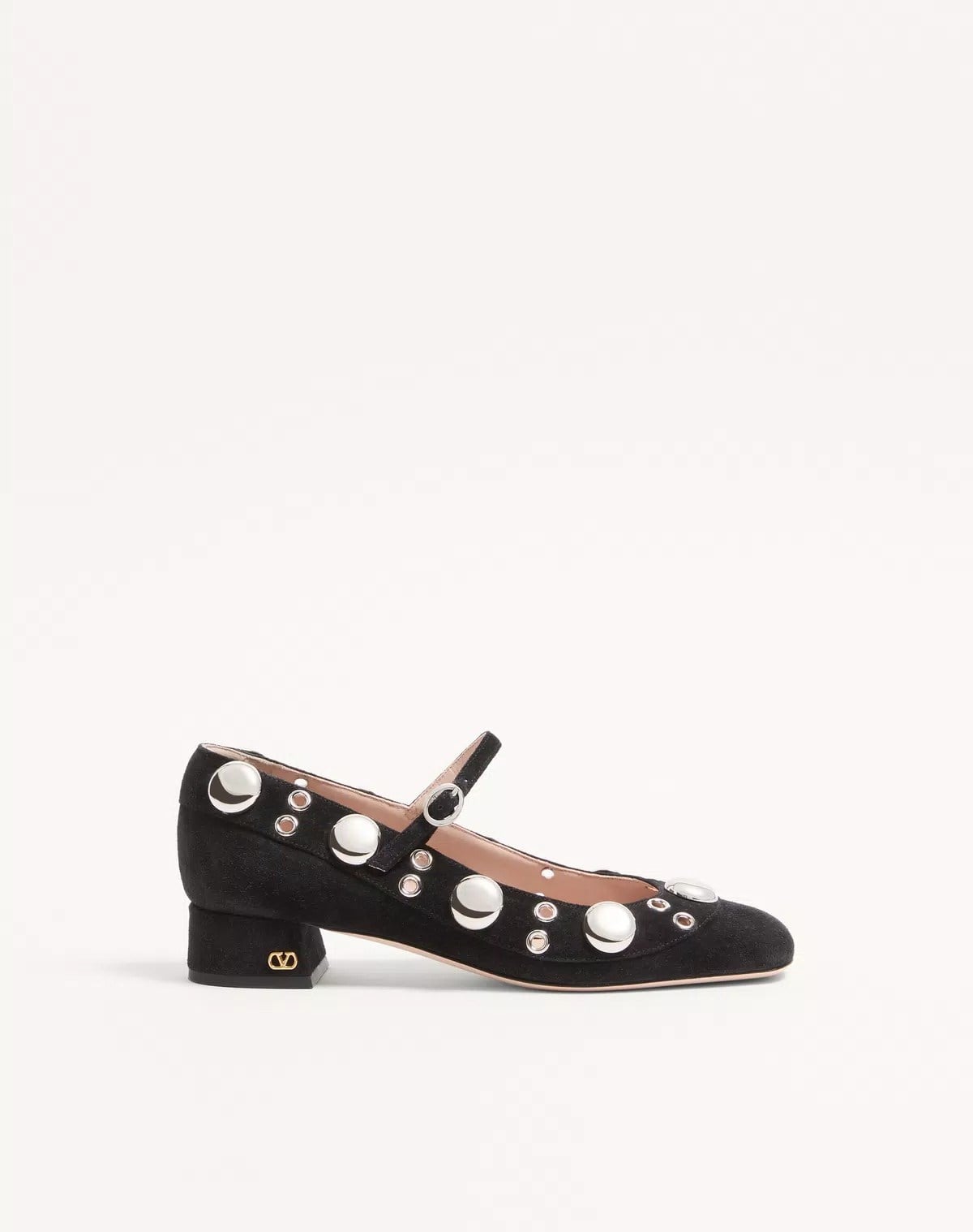 Valentino Nellcôte Mary-jane Pumps in Crust Leather 30mm