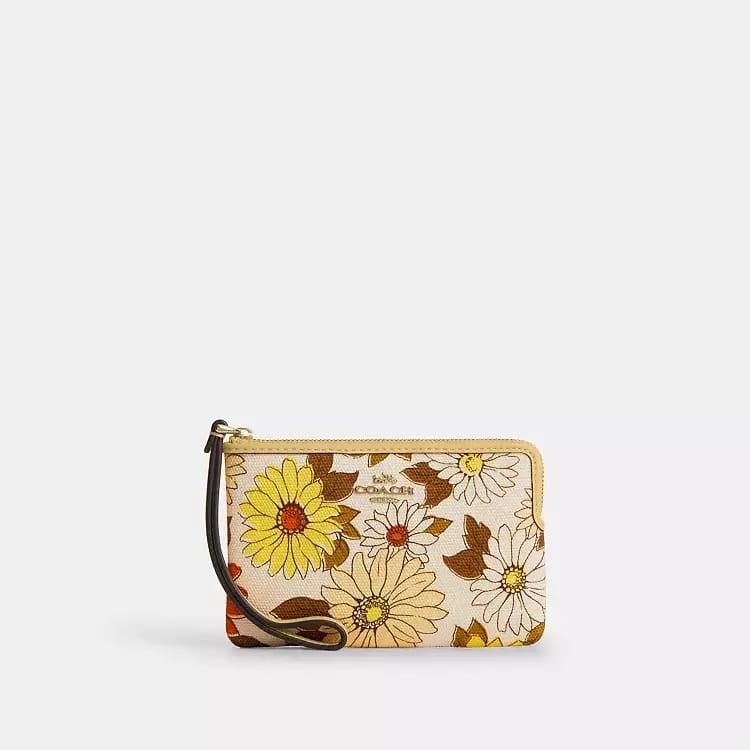 Coach Corner Zip Cüzdan