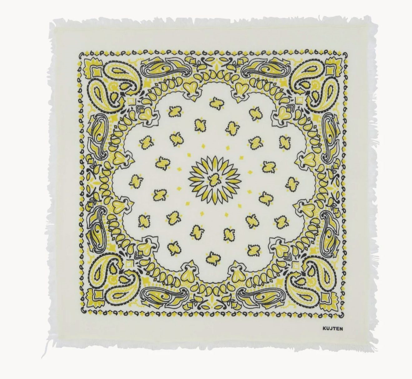 KUJTEN Bandana Large Yellow Black