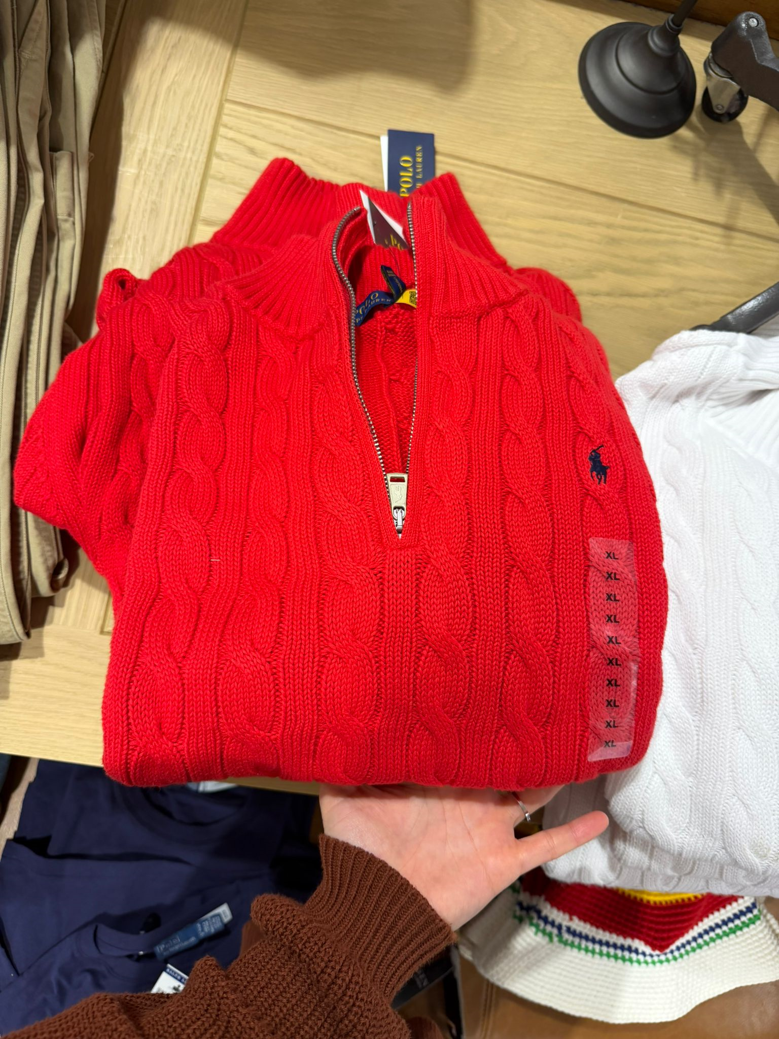 Ralph Lauren Yarım Fermuarlı  Kazak