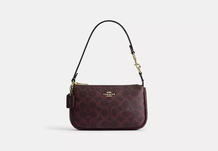 Coach Nolita Gold/Black Currant Çanta
