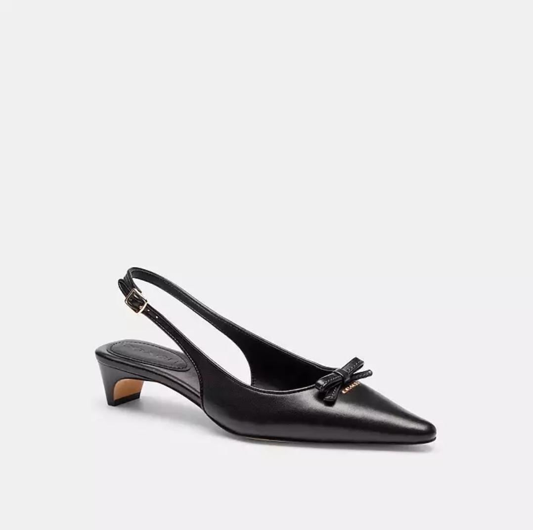 Coach Bow Slingback Heel