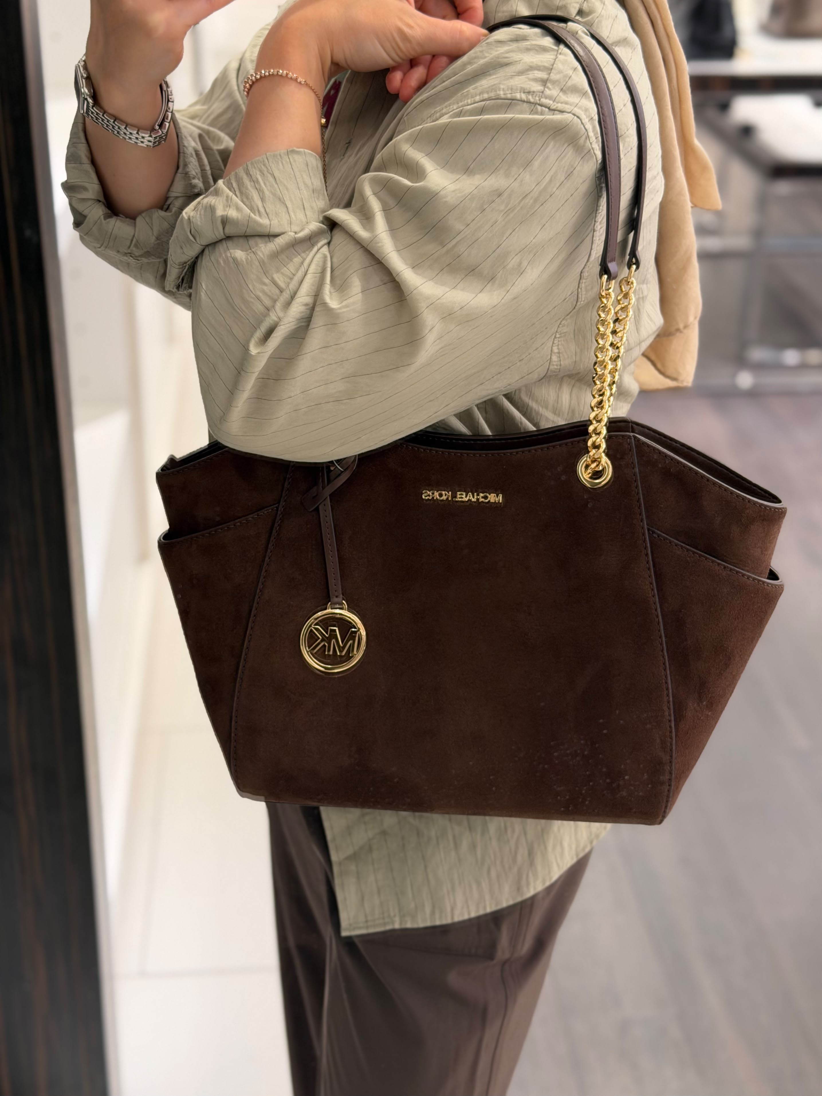 Micheal Kors Süet Tote Çanta