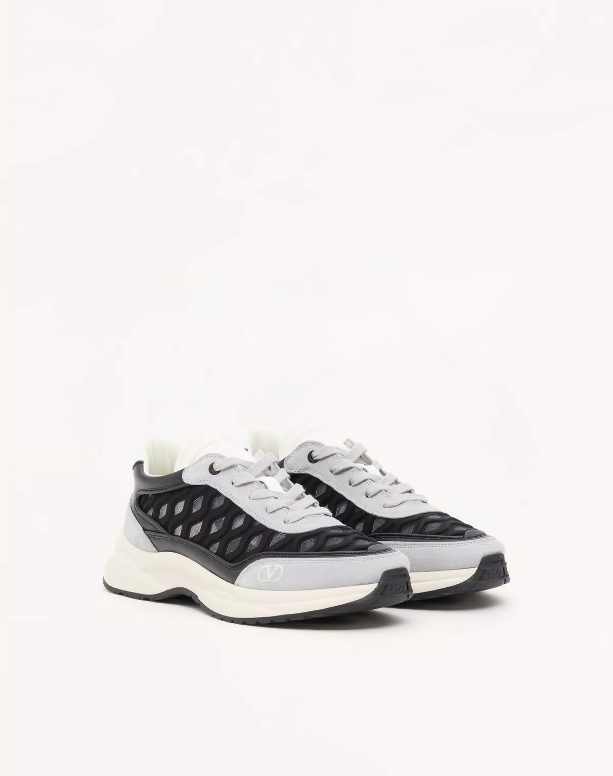 Valentino Ready Go Runner Sneaker in Fabric And Leather