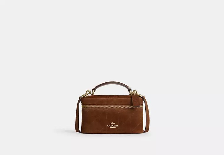 Coach Rainer Crossbody Bag Gold/Warm Brown Çanta
