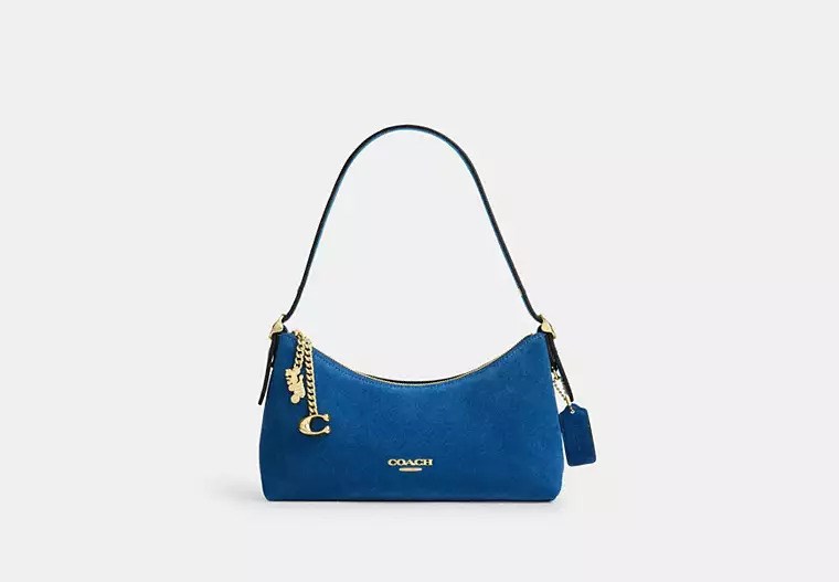 Coach Emeilia Suede/Gold/Blue Jay Çanta