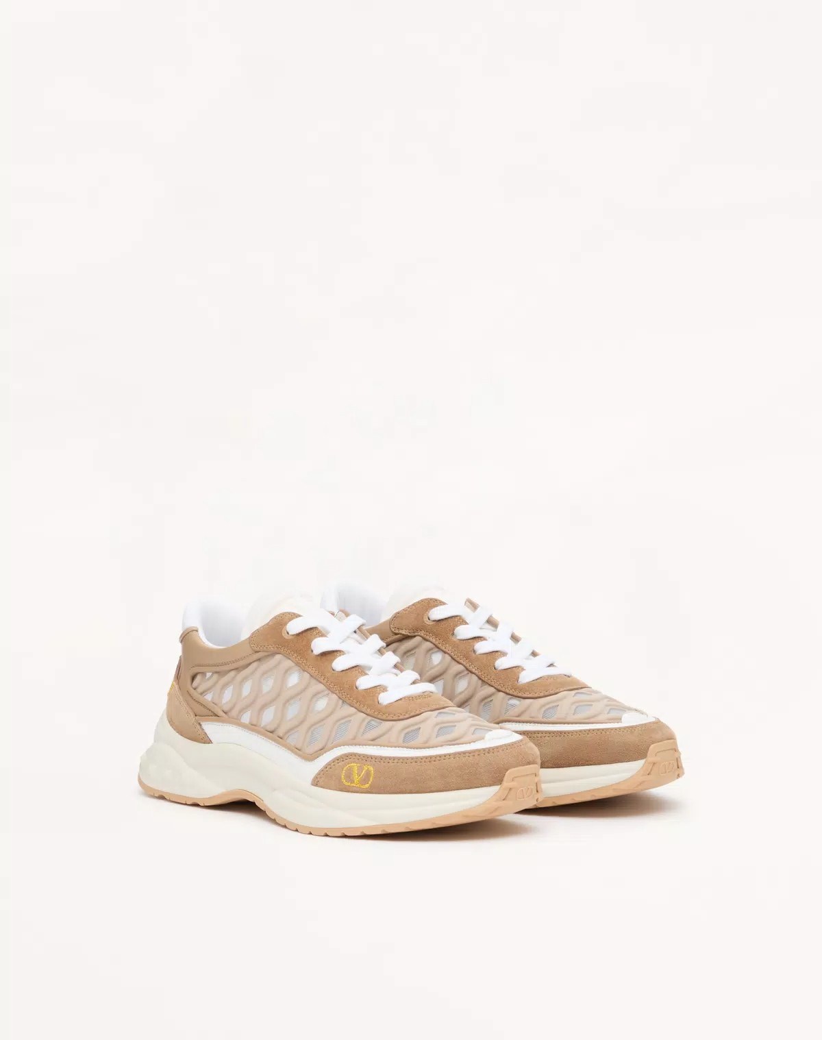 Valentino Ready Go Runner Sneaker in Fabric And Leather