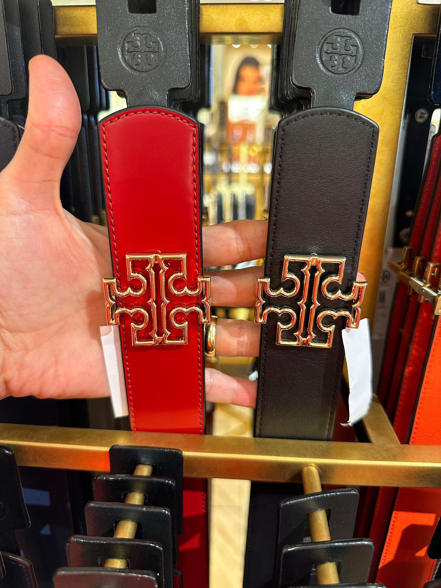 Tory Burch Çift Yönlü Kalın Kemer