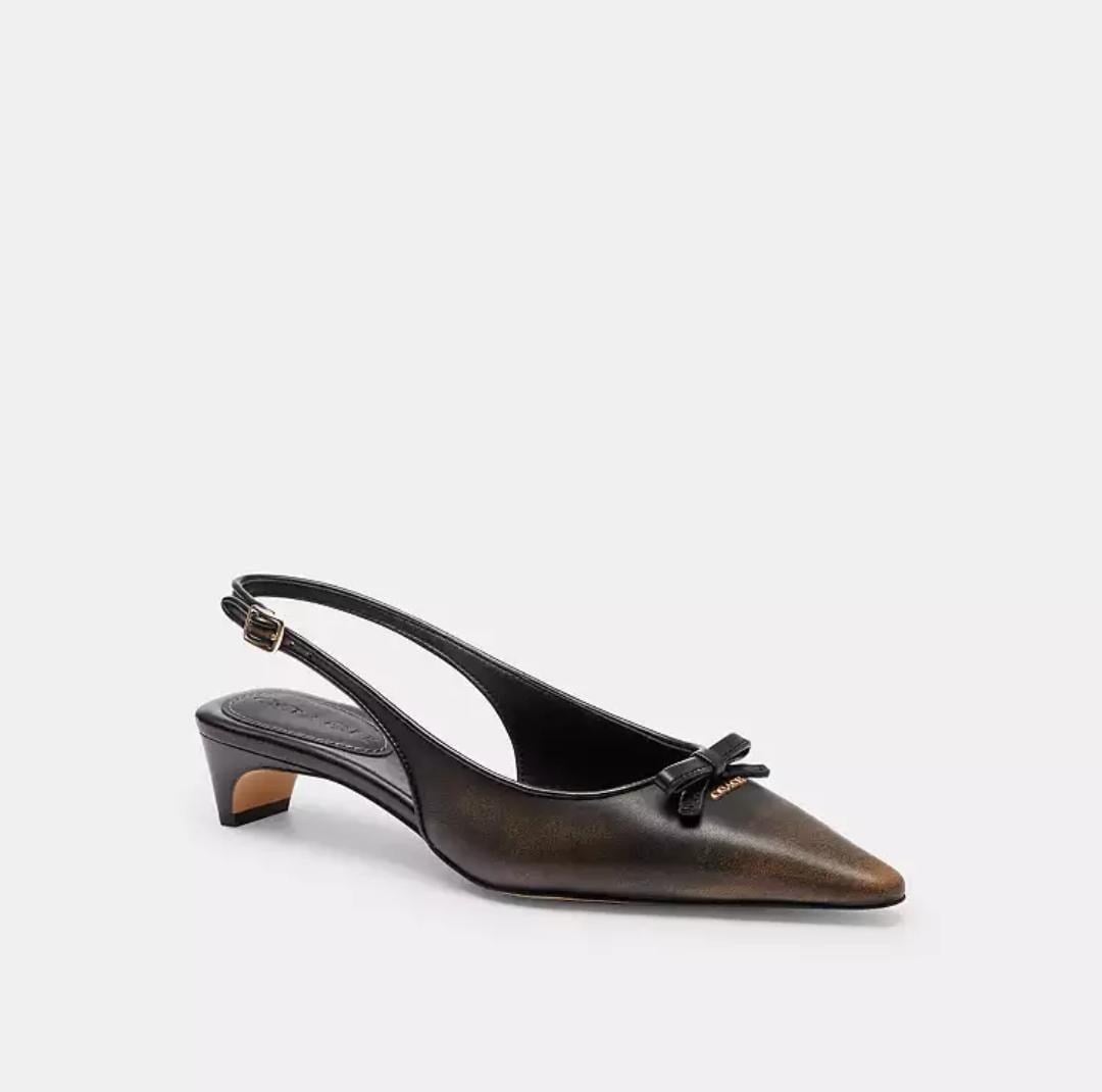 Coach Bow Slingback Heel