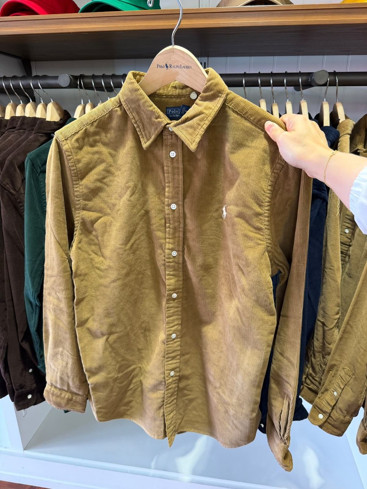 Ralph Lauren İnce Kadife Gömlek