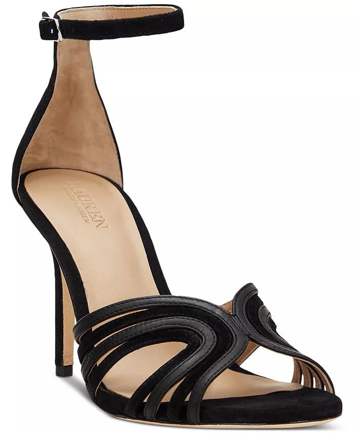 Ralph Lauren Allie Süet & Deri Çok Bantlı Sandalet