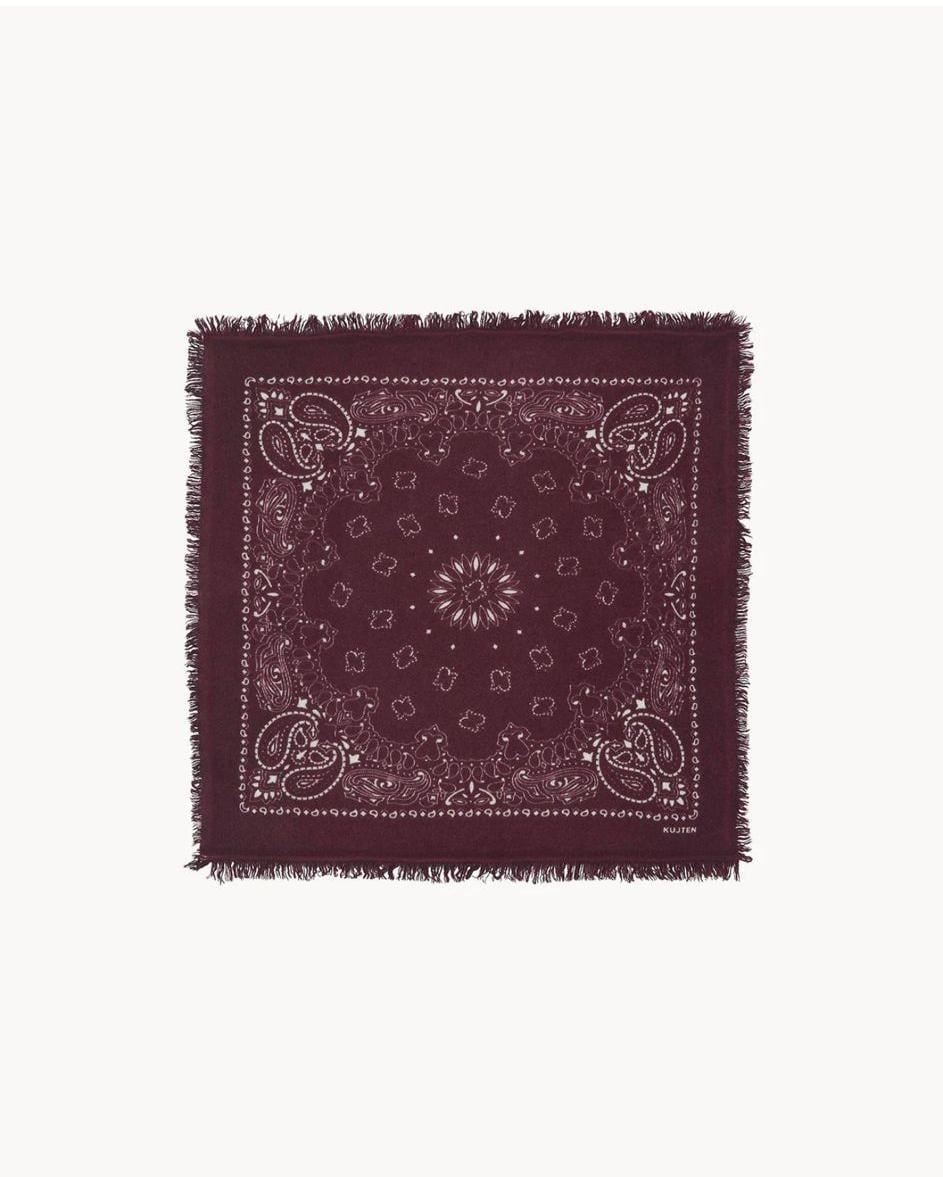 KUJTEN Small Bandana Hachi Burgundy