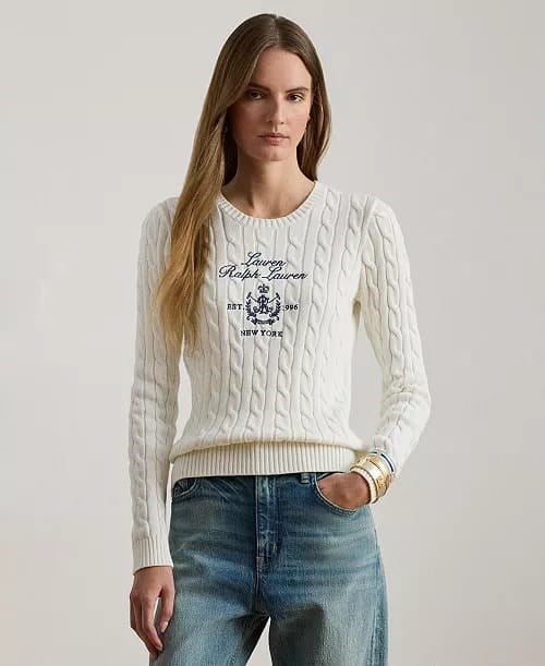 Ralph Lauren Yuvarlak Yaka Kazak
