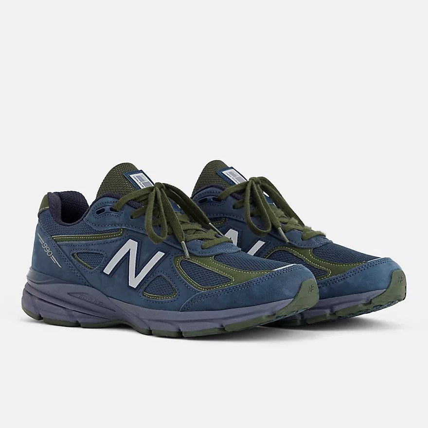New Balance Made in USA 990v4 navy with meteorite and kombu