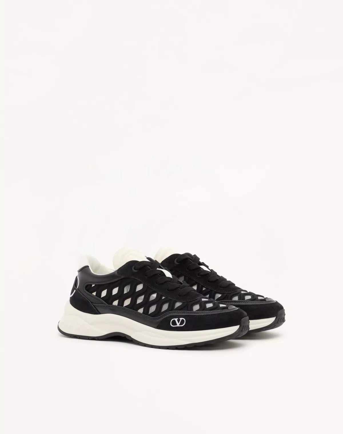 Valentino Ready Go Runner Sneaker in Fabric And Leather
