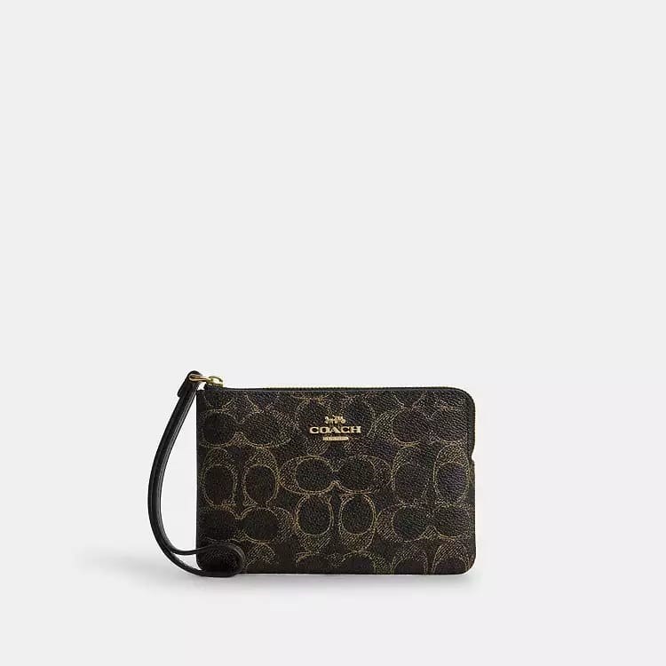 Coach Corner Zip Cüzdan