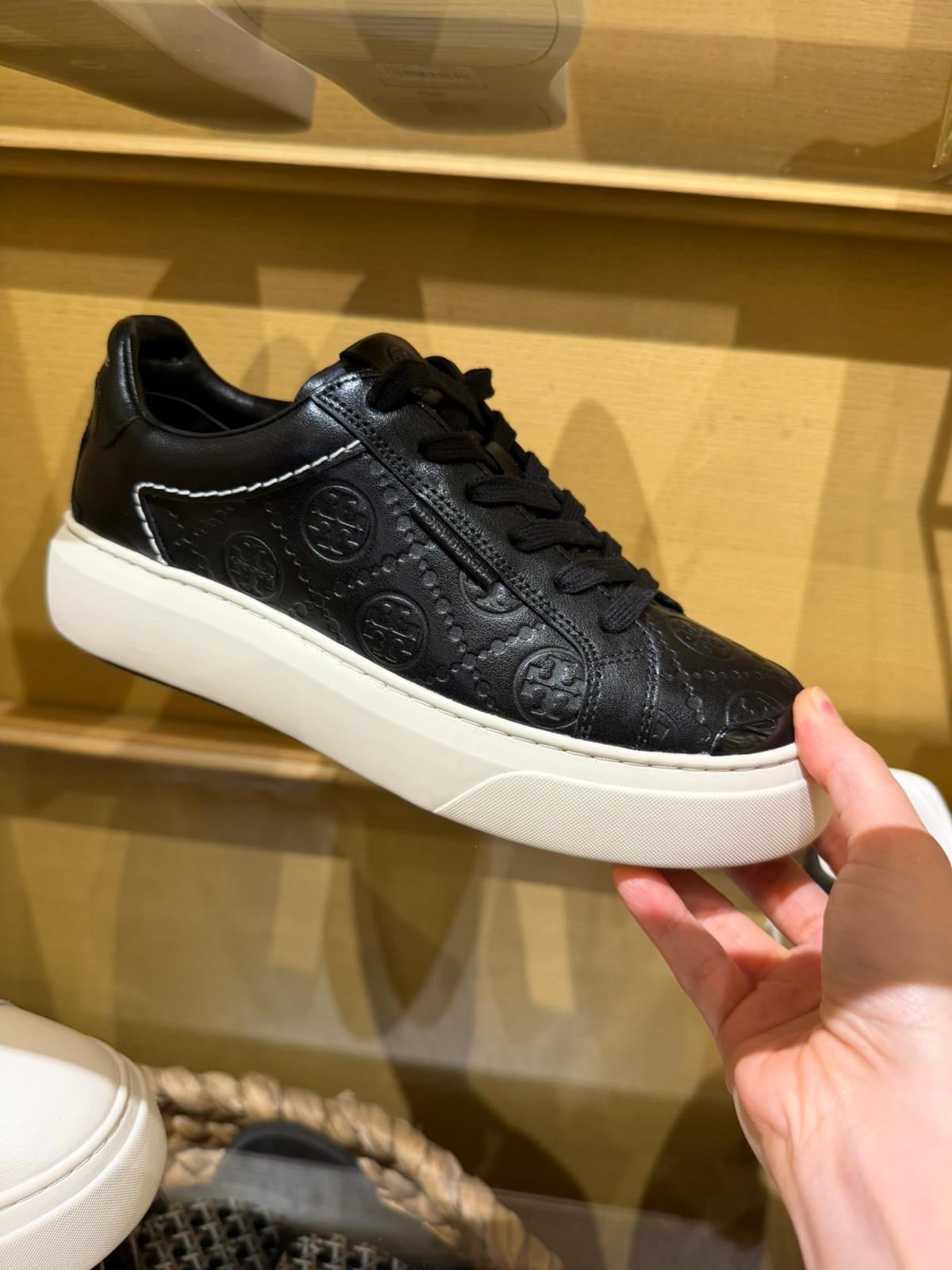Tory Burch T Monogram Kalın Tabanlı Sneakers