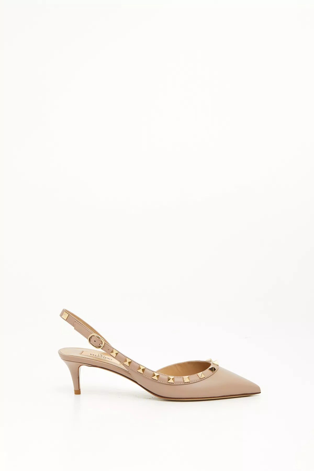 Valentino Rockstud Calfskin Slingback Pump 50mm