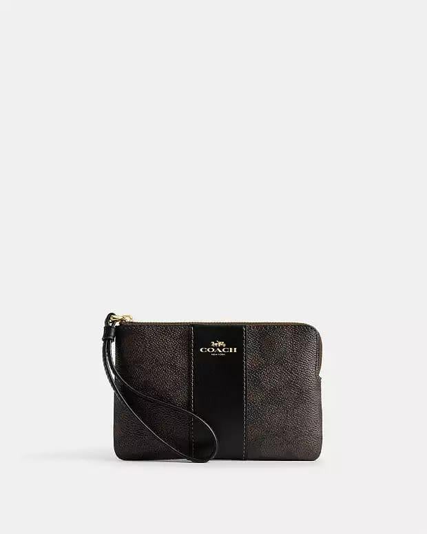 Coach Corner Zip Cüzdan