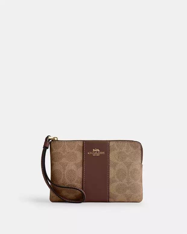 Coach Corner Zip Cüzdan