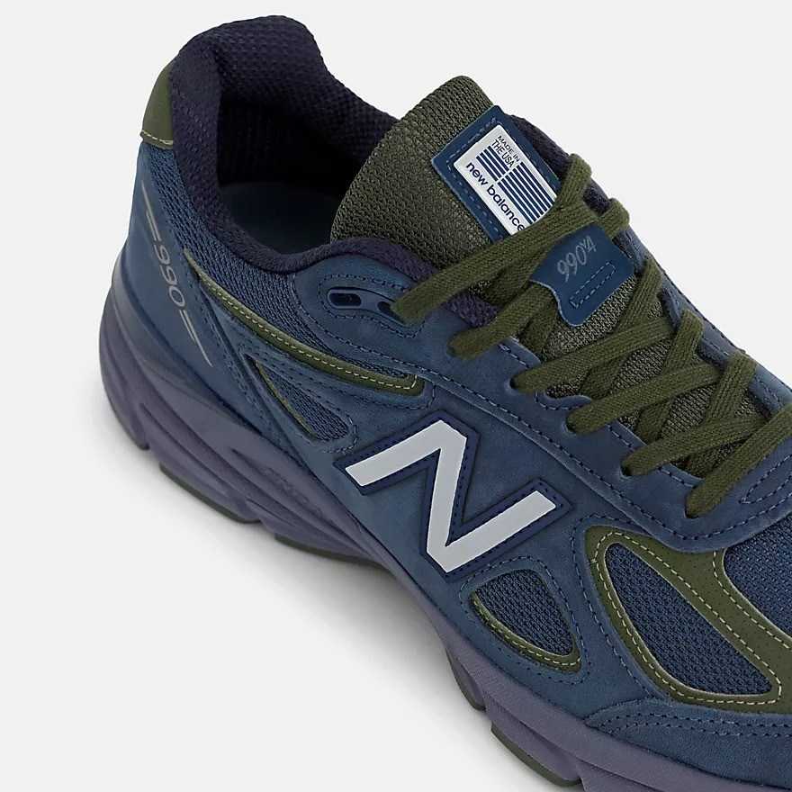 New Balance Made in USA 990v4 navy with meteorite and kombu