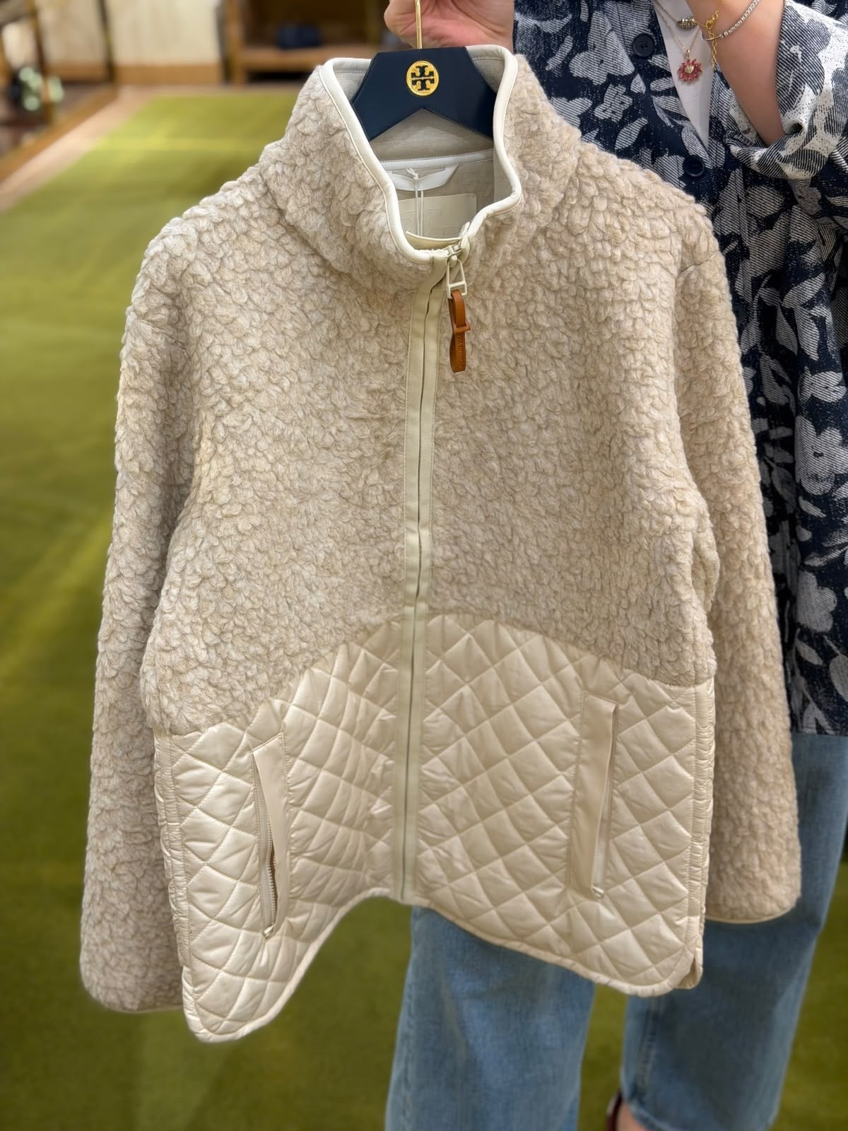 Tory Burch Teddy Quilted Jacket