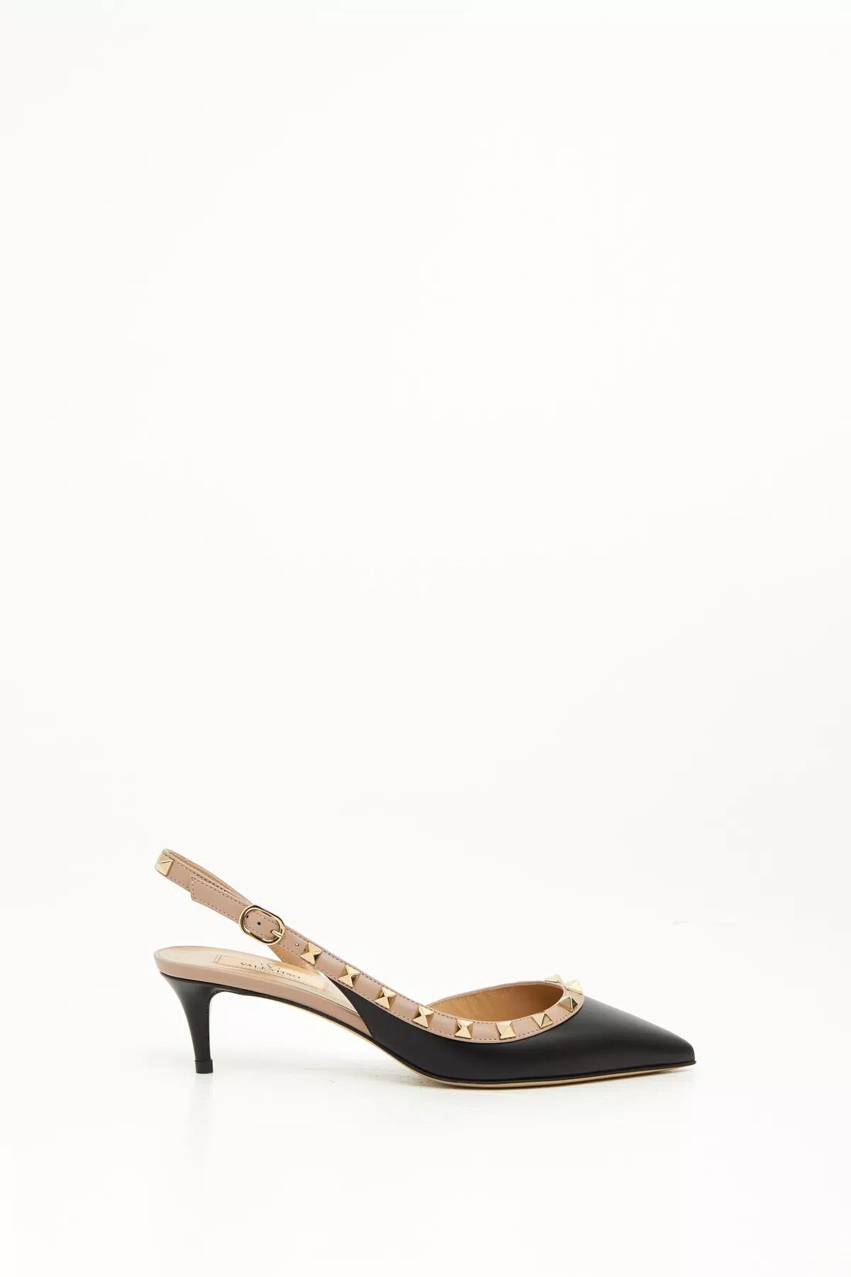 Valentino Rockstud Calfskin Slingback Pump 50mm