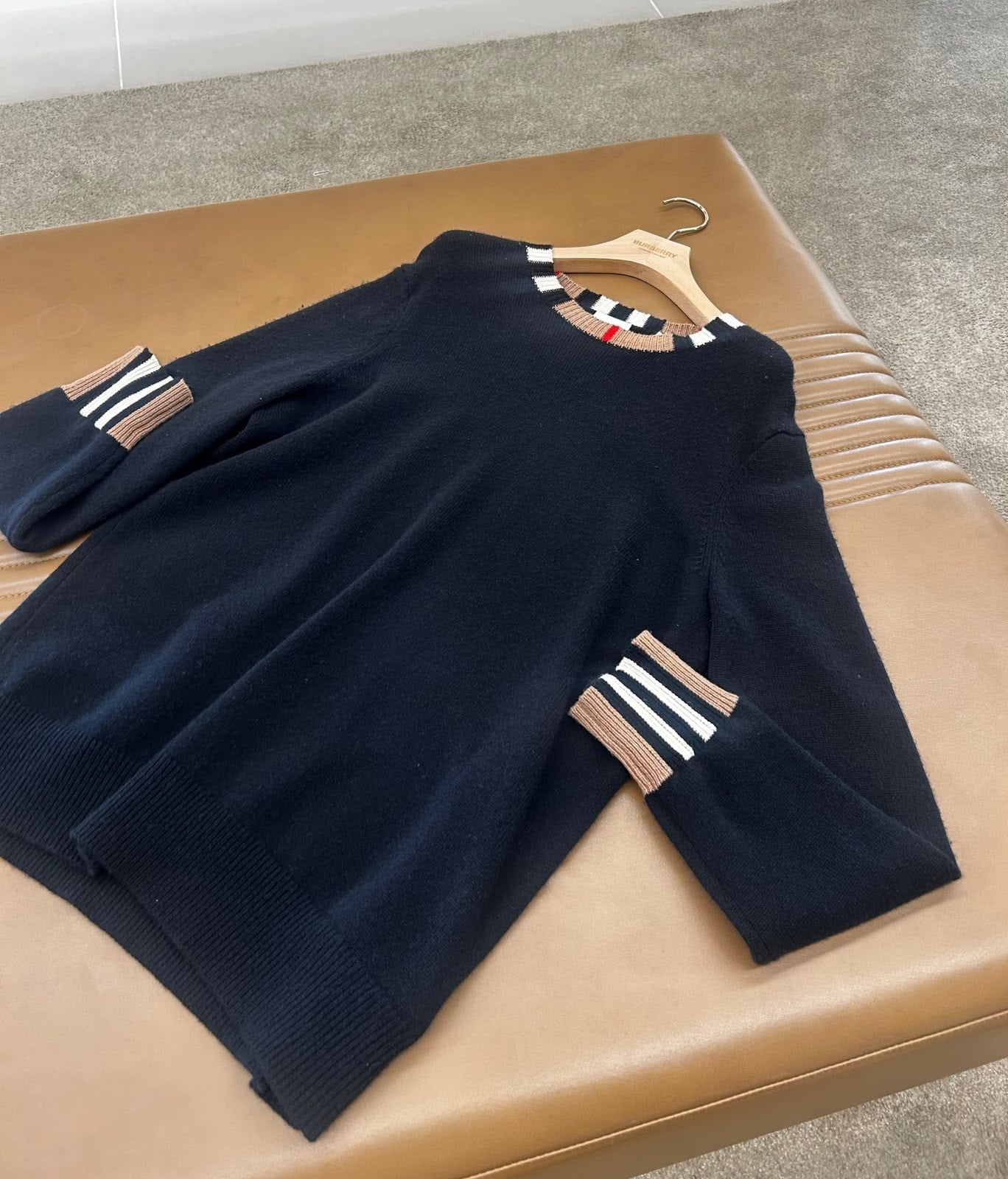 Burberry Wool Cashmere Sweater Siyah