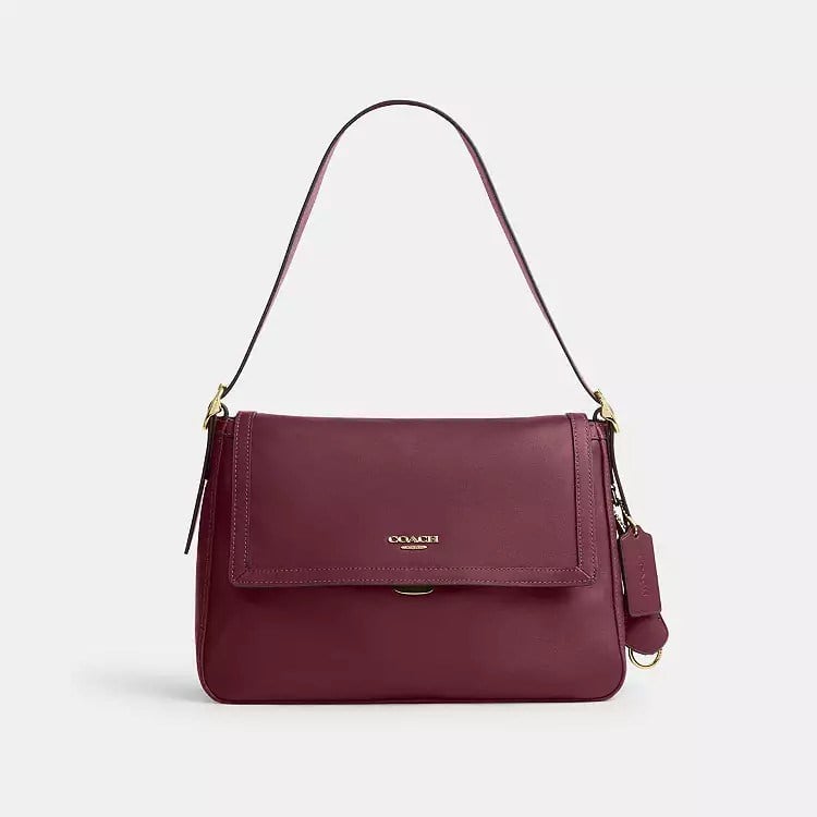 Coach Etta Flap Dark Cherry Çanta