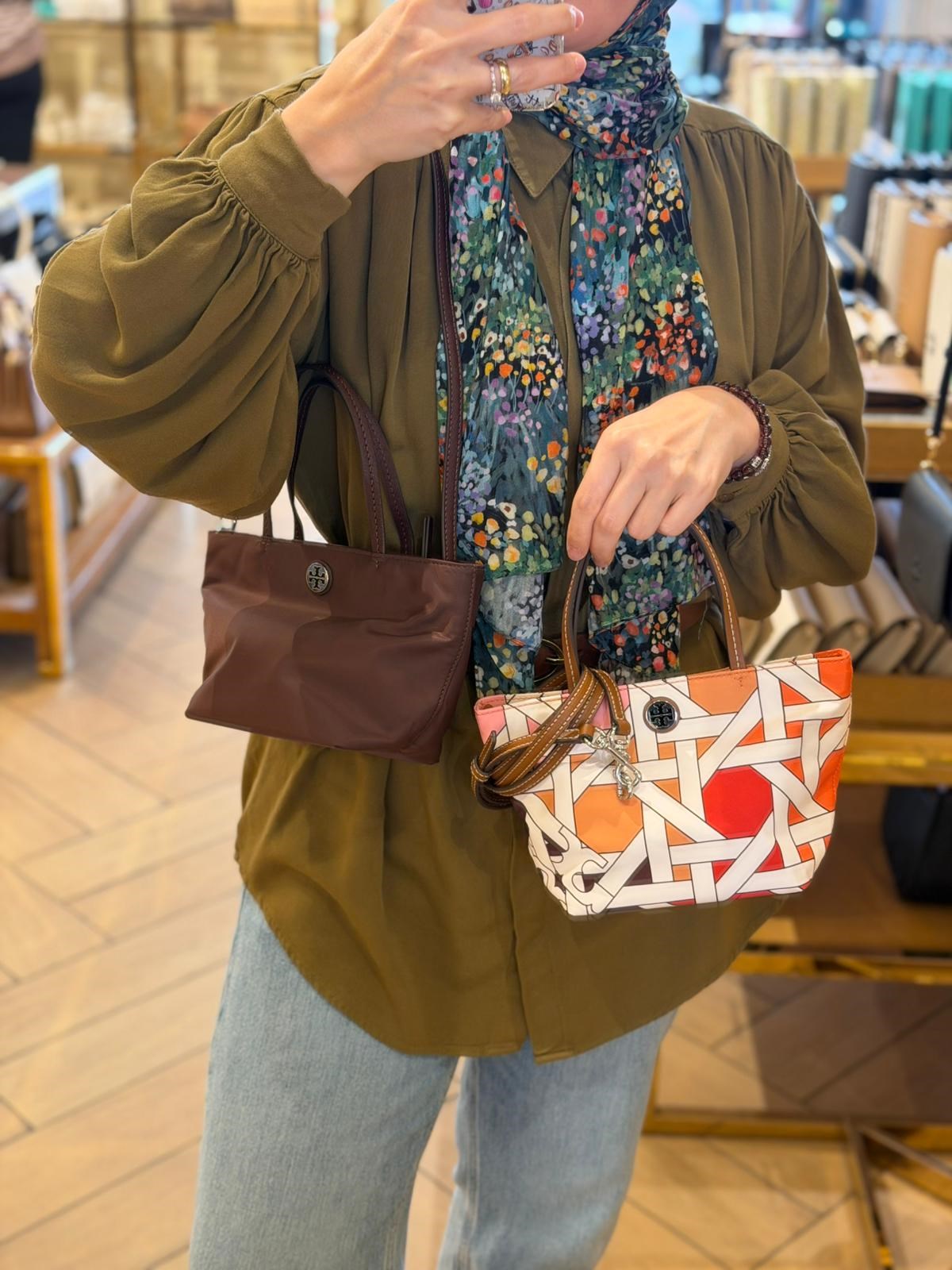 Tory Burch Paraşüt Kumaş Çanta